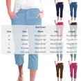 thumbnail image 3 of HongQid Capri Pants for Women High Waisted Skinny Split Hem Stretchy Capris Cropped Straight Leg with Pockets,S, 3 of 9