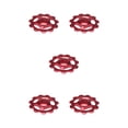 thumbnail image 3 of Guardoinrt 1/5PCS 11T Rear Derailleur Ceramic Bearing Wheel Pulley Red 5Set, 3 of 6