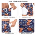 thumbnail image 5 of FORMRS Mens Swim Trunks Mesh Liner Quick Dry Casual Beach Board Shorts with Pockets, Sizes S-2XL, Red Panda Pattern, 5 of 9