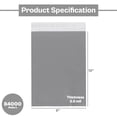 thumbnail image 4 of SSBM Clear View Poly Mailers 9" x 12" 2.5 Mil Self-Seal Clear/Grey Back for Office and Retail Shipping Use 84000 Bags, 4 of 8