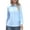 Blue, variant on Super Soft Wrinkle Free Button Down Shirts for Women Solid Long Sleeve Striped Formal Work Dress Blouses Tops Pink XL