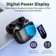thumbnail image 2 of Auriculares Bluetooth Auriculares inalámbricos verdaderos Reproducción LED Pantalla de alimentación Auriculares con estuche de carga inalámbrica IPX5 Auriculares internos impermeables con mi, 2 of 5