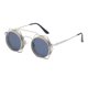 thumbnail image 1 of Retro Steampunk de sol Marco Redondo Gótico UV400 para Unisex Gris-plata Zulema gafas de sol steampunk, 1 of 7