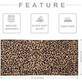 thumbnail image 6 of Beach Towel, Bath Towel, Oversized Sand Free Towel, Soft Bath Camping Swim Pool Gym Yoga Towels, Blanket Absorbent Beach Travel Towel for Kids Adults, 60x30IN, Leopard Print, 6 of 7