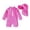 Hot Pink, variant on Shachafan Baby Boys Girls Swimsuit 1 Piece Striped Zipper Bathing Suit Rash Guard Long Sleeve Seersucker Swimwear Sunsuit Swimming Clothes Big Boys