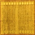 thumbnail image 1 of Ahgly Company Indoor Square Oriental Yellow Modern Area Rugs, 6' Square, 1 of 4