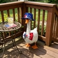 thumbnail image 6 of GFHFHITJ 4th of July Goose Outfits for 23"4th of July Porch Goose Outfit Red White And Blue Themed Gooses Accessories For Outdoor Lawn Garden Yard Patio Decoration(B), 6 of 6