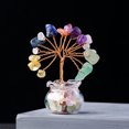 thumbnail image 1 of Quartz Natural Gemstone Crystal Money Tree Good Luck Prosperity Feng Shui Tree, 1 of 4