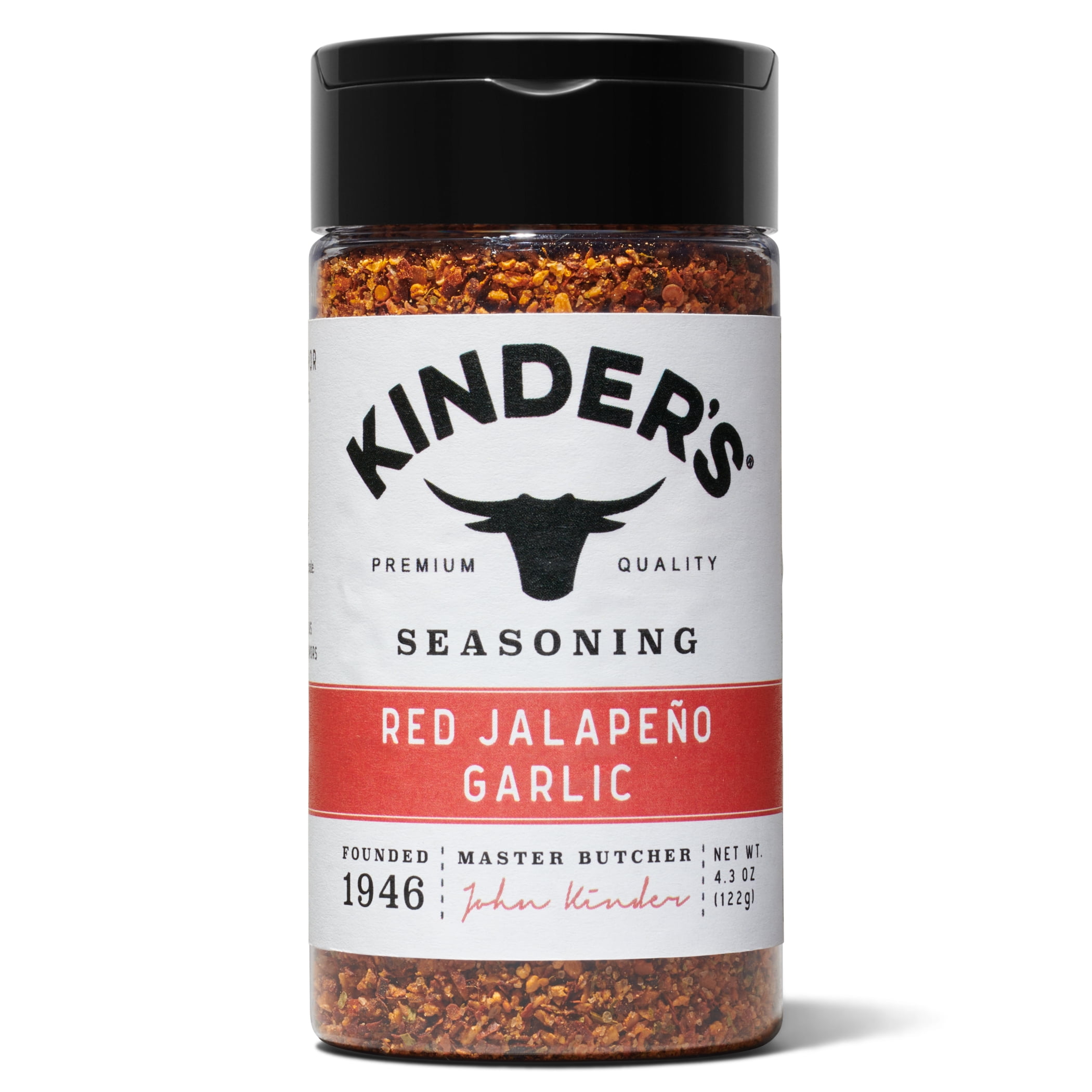 (6 pack) Kinder's Red Jalapeno Garlic Seasoning, 4.3 oz