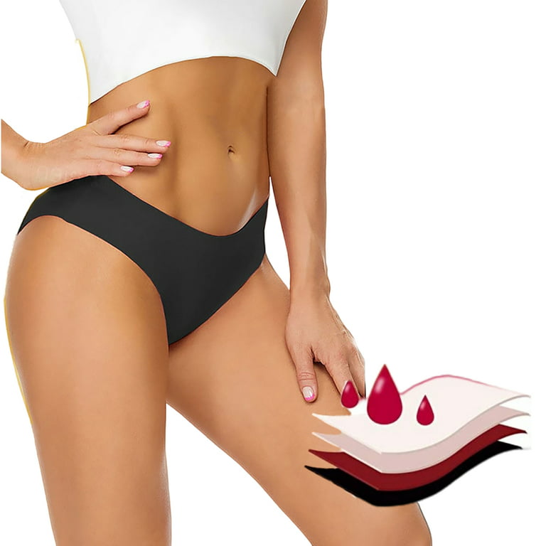 Mlqidk Period Swimwear - Black Menstrual Leakproof Bikini Bottoms - Cool  Comfort Breathable for Teens, Girls, Women Size S 