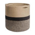 thumbnail image 1 of Sturdy Jute Rope Plant Basket Hand Woven Basket Indoor Planters Storage Organizer Basket Rustic Home Decor, 1 of 6