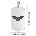 thumbnail image 2 of Stainless Steel Wonder Woman Dog Tag Pendant Necklace, 2 of 3