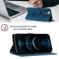 thumbnail image 4 of Compatible with iPhone 12 Pro Max Classic Embossed PU Leather Case with Card Holder Shockproof Cover, 4 of 5