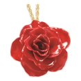 thumbnail image 1 of Laque Trempée Rose Rouge avec Chaîne Dorée, 1 of 1
