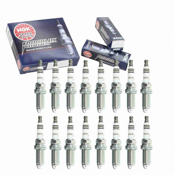 16 pc NGK Iridium IX Spark Plugs compatible with Mercedes-Benz S55 AMG 5.5L V8 2003-2006