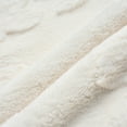 thumbnail image 4 of Unique Bargains Pack of 2 Leaf Jacquard Plush Pillow Covers for Bedroom 20" x 12" White, 4 of 7