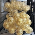 thumbnail image 2 of Globo transparente de 12 pulgadas Confeti dorado Látex Sequ, 2 of 4