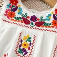 thumbnail image 7 of 6-12 Months Baby Girl's Summer Dresses Short Sleeve Casual Vintage Print Shirt Dress Little Kids Clothes Children Age 0-3 Years, 7 of 7