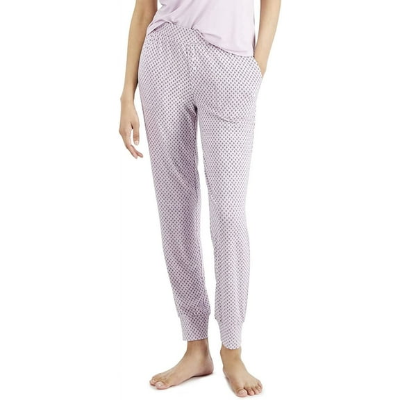 Alfani Ultra-Soft Knit Jogger Pajama Pants, X-Small, Purple
