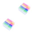thumbnail image 1 of Methold Gomas de borrar Rainbow Jelly Cute Office School Papelería Arte translúcido Toallita Lápiz Escritura Borrador Coleccionables para estudiantes Color aleatorio 2piezas, 1 of 6
