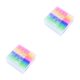 thumbnail image 4 of Tholdsy Gomas de borrar Rainbow Jelly Cute Office School Papelería Arte translúcido Toallita Lápiz Escritura Borrador Coleccionables para estudiantes Color aleatorio 2piezas, 4 of 6