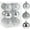 Silver, variant on Christmas Ball Ornaments, 12pcs Pre-Strung Xmas Tree Decorations,Holiday Hanging Balls-3 Style Shatterproof Plastic Ball Ornaments