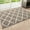 Khaki, variant on Buganda Indoor Door Mat, 20"x 32", Non Slip Low-Profile Entrance Rug Front Inside Doormats Dirt Trapper Entry Door Rugs for Entryway, Grey