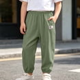 thumbnail image 7 of VeFlora Kids Girls Boys Harem Pants Elastic High Waist Long Pants Soft Lightweight Summer Harem Bloomers with Pockets(Green/4-5 Years), 7 of 7