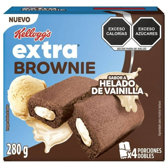 Brownie Extra Kellogg's sabor vainilla 280 g