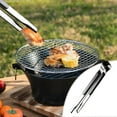 thumbnail image 5 of BBQ Tongs Stainless Steel 25.5CM | Non-Slip Ergonomic Grip | Rust-Resistant Food Clip for Outdoor Grilling | Easy Clean Barbecue Tool | Heavy Duty 1 Pack | 2.8CM Width, 5 of 5