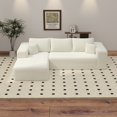 thumbnail image 4 of Gewnee 106" High Backrest Sectional Sofa&Couch,L-Shape Sectional Sofa Convertible Left or Right Chaise,Deep Seat Modern Modular Sofa ,Suitable for Living Rooms and Bedrooms.Beige, 4 of 23