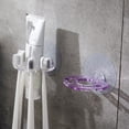 thumbnail image 4 of Riguas Toothbrush Toothpaste Holder Strong Load-bearing Punch Free Wall Mounted Shaver Organizer Toothbrush Storage Rack, 4 of 8