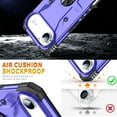 thumbnail image 3 of for iPhone Air Case with Invisible Ring Stand, Military Grade Drop Protection Case Support Car Mount Holder, Heavy Duty Shockproof Phone Cover for iPhone Air, Purple, 3 of 8