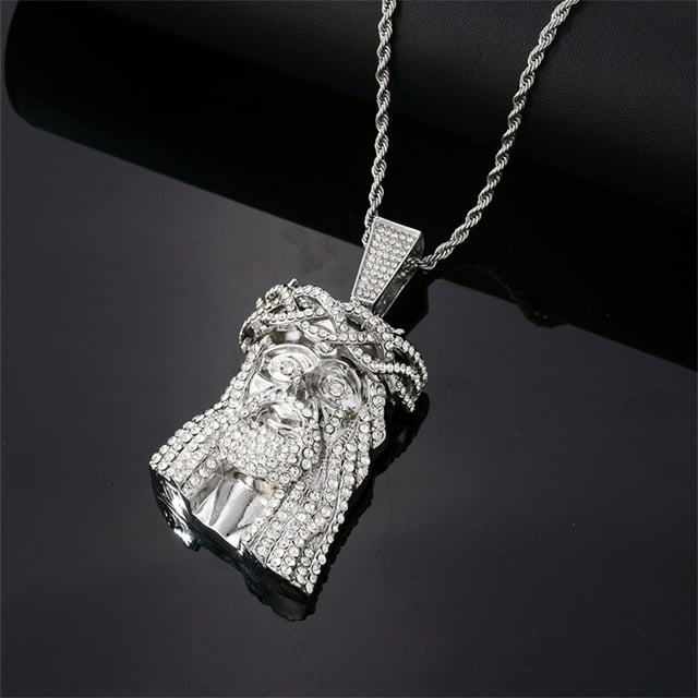 Amzcrzy Alloy Pendant Full Rhinestone Alloy Large Pendant Hundred Jewelry Alloy Inlaid Rhinestone Pendant Jewelry Twisted Necklace Christmas Decorations Halloween Decorations Fall Decor Home Decor