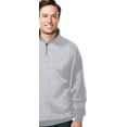 thumbnail image 3 of Tri Moutnain Men's 1/4 Zip Pullover Suede Fleece Sweatshirt Seam pockets 2X 3X 4X, 3 of 5