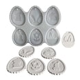 thumbnail image 2 of BotaniNest Cavities Silicone Mould Easter Silicone Moulds Casting Moulds Easter For Rabbits Pendant Epoxy Resin Casting Mould Rabbit Casting Mould Easter, 2 of 4