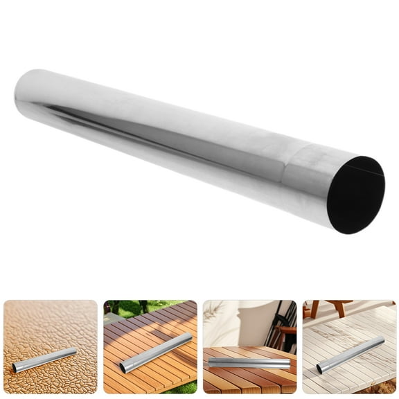 VORCOOL Silver Stove Pipe Stainless Steel Tent Stove Flue Pipe Extension Tube for Camping