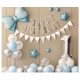 thumbnail image 4 of Conjunto de decoración de fiesta de arcoíris Kit de fiesta temática de arcoíris Feliz cumpleaños Pancarta de color pastel Globos de puente de arcoíris Adorno para tarta para niñas de arco ir, 4 of 4