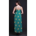 thumbnail image 4 of Bimba Butterfly Printed Adjustable Spaghetti Strap Long Maxi Dress Summer Beachwear-Large, 4 of 5