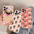 thumbnail image 2 of Funda de teléfono con diseño de perro Pug para iPhone, carcasa bonita para modelos 15, 14, 11, 12, 13 Mini Pro, XS Max, 6, 7, 8 Plus, X, XR, SE, 2020, 2 of 5