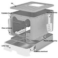 thumbnail image 5 of Enclosed Cat Litter Box with Lid & Stainless Steel Drawer Design for Indoor All Lifestyles Cats with Litter Scoop, 5 of 9