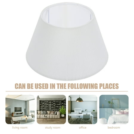 

Frcolor Fabric Lamp Shade Pleated Lampshade Pendant Light Shade Wall Lamp Cover Home Decor