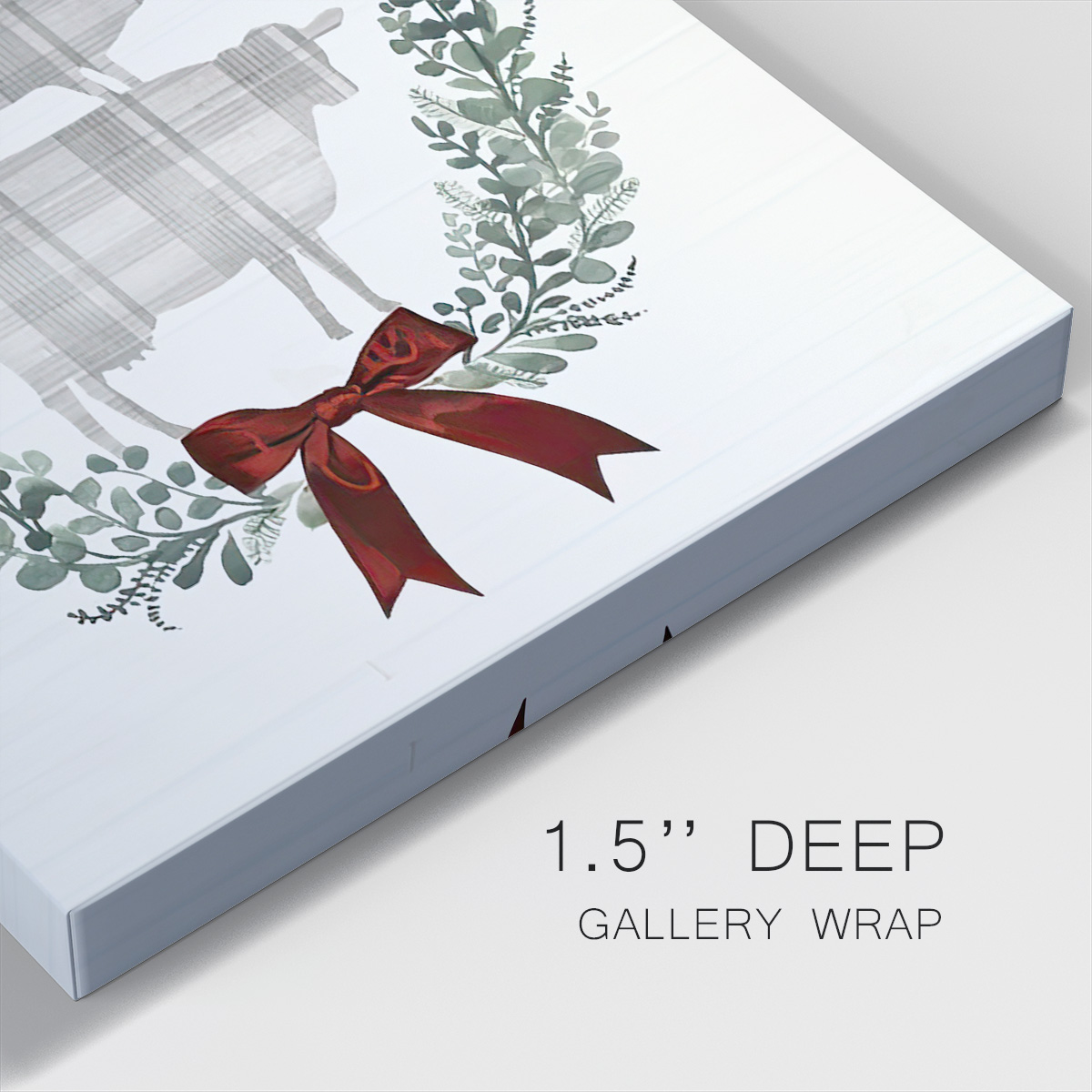 Yuletide Animals I- Gallery Wrapped Canvas
