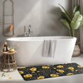 thumbnail image 2 of Black Sunflower Word Pattern Kitchen Rug Mat,Kitchen Runner Rugs Non Skid Washable,Decorative Kitchen Floor Mats for Kitchen,Sink,Laundry,17"x47.2", 2 of 7