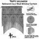 thumbnail image 3 of Cortina de ventana JanHm de Calavera de encaje Halloween 2 Piezas con Borlas Negras, 3 of 5