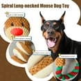 thumbnail image 5 of Christmas Brown Plush Spiral Snake Dog Toy – Holiday Gift for Small & Medium Dogs, Interactive Toy, 13.78 Inch, Soft & Durable, 5 of 7