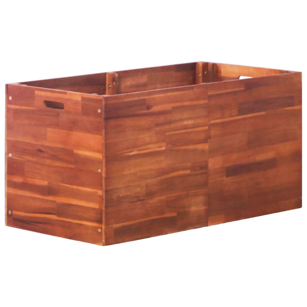 Kepooman Acacia Wood Raised Bed for Garden, Brown