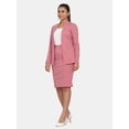 thumbnail image 2 of Women’s Work Formal Stretch Skirt Suit - Pink, 2 of 5