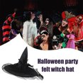 thumbnail image 4 of Sombrero de bruja Vintage para Halloween, velos de encaje, sombrero de bruja, accesorios de disfraz de Halloween, suministros de fiesta para adultos y niños, 4 of 8