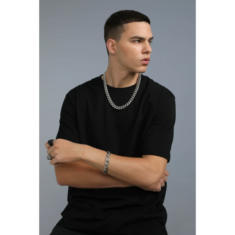ChainsProMax Hip Hop Necklaces for Men Party Jewelry Collar Stainless Steel 14MM 28 inch Chunky Chain Mens Gifts